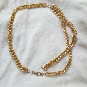 Original BeBe gold chain belt- new pics!